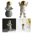 thumbnail image 1 of s de de resina, de de resina estatua de ,decoración de la habitación del hogar del espacio exterior adornos,decoraciones de dormitorio Baoblaze Figuras de astronauta de resina, 1 of 7