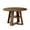 Brown, variant on Modern Farmhouse 43'' Round Dining Table with Sturdy Wooden Pedestal, Storage Shelf, Space-Saving Design for Small Kitchens & Dining Rooms, Seats 2-4