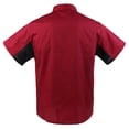 thumbnail image 4 of Chaqueta de Chef de Doble Botonadura, Uniforme de Trabajo de Servicio de Comida de Cocina, Ropa de Chef de Manga Corta, de Cocinero con Bolsill SG Macarena Chaqueta de chef para hombres, 4 of 8