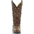 thumbnail image 4 of Corral Boots Womens Embroidered Tooled Inlay Square Toe Cowboy  Mid Calf Bo, 4 of 5