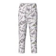 thumbnail image 2 of Disketp Lavender And Butterfly for Teenagers' Pajama Pants ,Lounge Pants Teen joggers Ideal for Home, School, or Sports-Large, 2 of 6