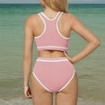 thumbnail image 5 of Cethrio Girls Bikinis Swimsuits, Beach Summer 2 Piece Holiday Swimsuit Tops with Bottoms Sets Pink Size 10-12T, 5 of 7