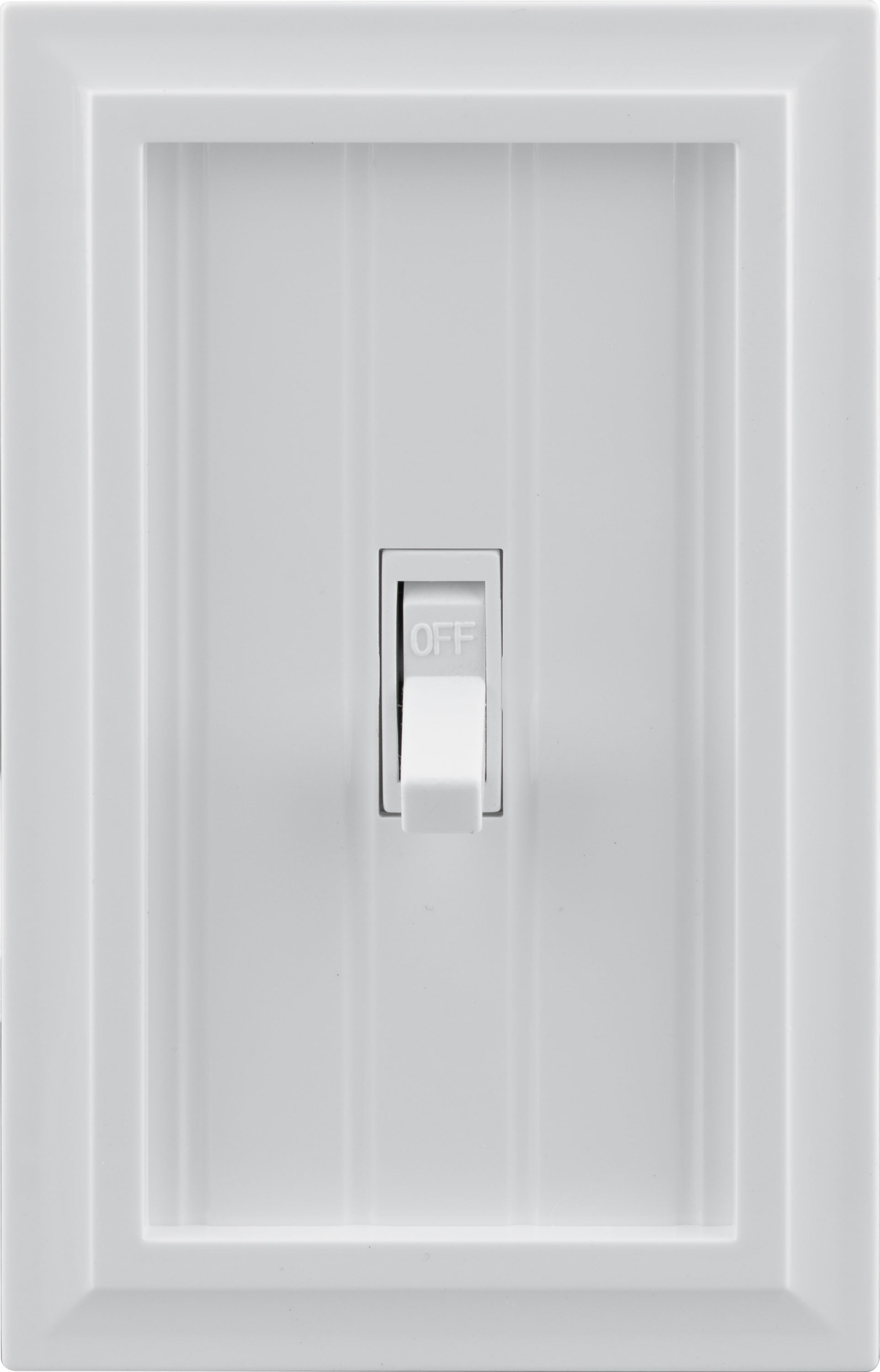 Ultra Pro Screwless Wallplate, Single Toggle, Switch Plate, White Coastal