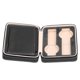thumbnail image 3 of Caja de reloj de cuero de microfibra con forro suave y exquisito diseño de doble capa Estuche de reloj resistente a la abrasión para viajes en casa, 3 of 10