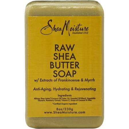 (3 pack) SheaMoisture Raw Shea Butter Soap, 8.0