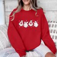thumbnail image 2 of Sweatshirts for Women Sweet Valentine's Day Print Loose Sweatshirt Long Sleeve Crew Neck Shirt Pullover Top Women's Blouse for Valentine's Day and Daily, 2 of 7