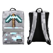 Minecraft Axe Print Gray Backpack
