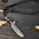 thumbnail image 5 of 2 collares con colgante de plumas de estilo retro para hombres y mujeres con correa de cuero ajustable, 5 of 5