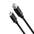 thumbnail image 4 of 2X USB-C USB 3.1 Tipo C Macho A USB2.0 USB B Macho Cable de Datos para Impresora Computadora Portátil Disco Duro 1M, 4 of 5
