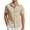 Khaki, variant on Mens Wrinkle Free Button Up Shirts Short Sleeve Fitted Casual Dress Shirts