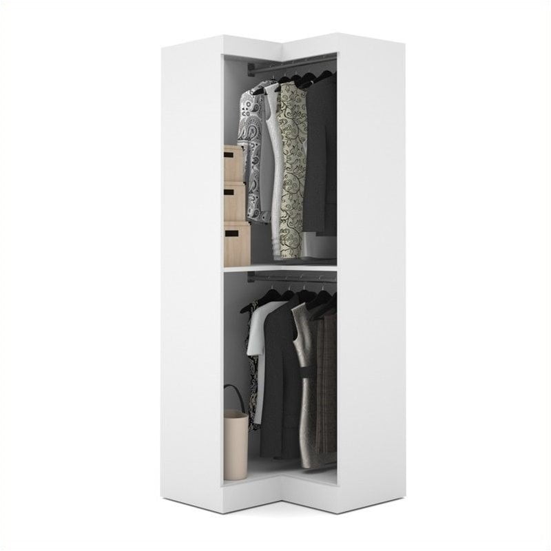 Atlin Designs 32" Corner Storage Unit in White