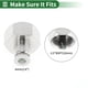 thumbnail image 4 of Conectores de aire de 1/4" hembra para manguera, conector rápido de plástico y metal 1/2" BSPT, 5 piezas tono blanco y plata, 4 of 7