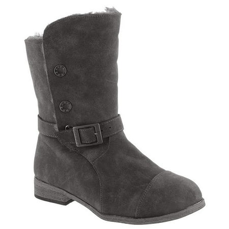 Bearpaw Women's Trisha Snow Boots Grey Sheepskin 9 M