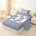 thumbnail image 2 of Erosebridal Letter H Kids Twin Sheet Sets, Modern Abstract Bedding, 3 Pieces, 2 of 5