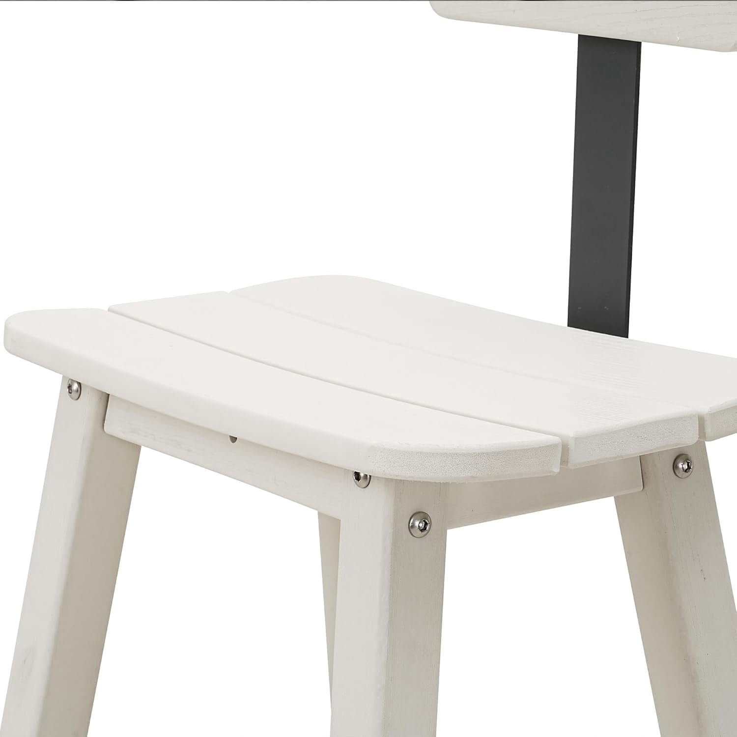 Outdoor Bar Table, HDPE Patio Bar Height Table, All Weather Bistro Pub Table for Deck Porch Backyard Garden, White