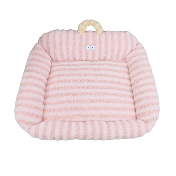 Cama para gatos, tapete para dormir, tapete para mascotas, perrera, sofá cama para perros, cojín de felpa lavable para mascotas Rosa
