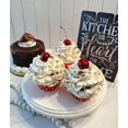 thumbnail image 3 of DEZICAKES Fake Cupcakes Cookie & Cream (RED) Set of 3 Dessert Prop Decoration Dezicakes, 3 of 9