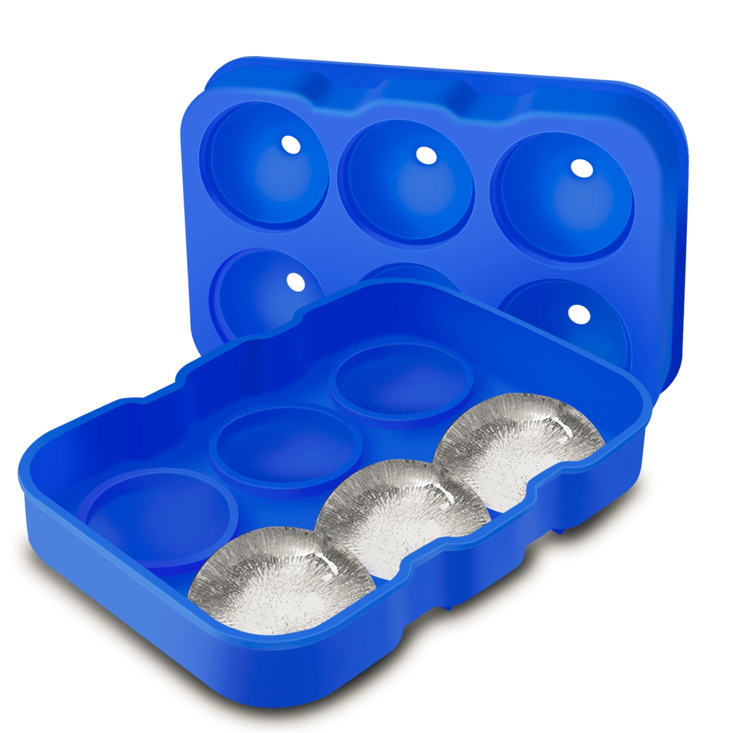 Elegant Choise Ice Cube Trays Reusable Ice Ball Maker Mold,Flexible