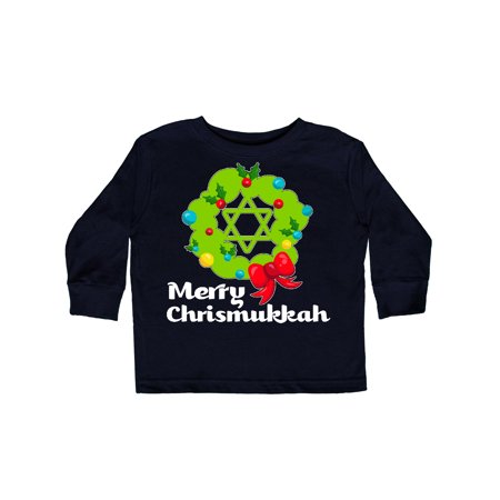 

Inktastic Merry Chrismukkah Gift Toddler Boy or Toddler Girl Long Sleeve T-Shirt