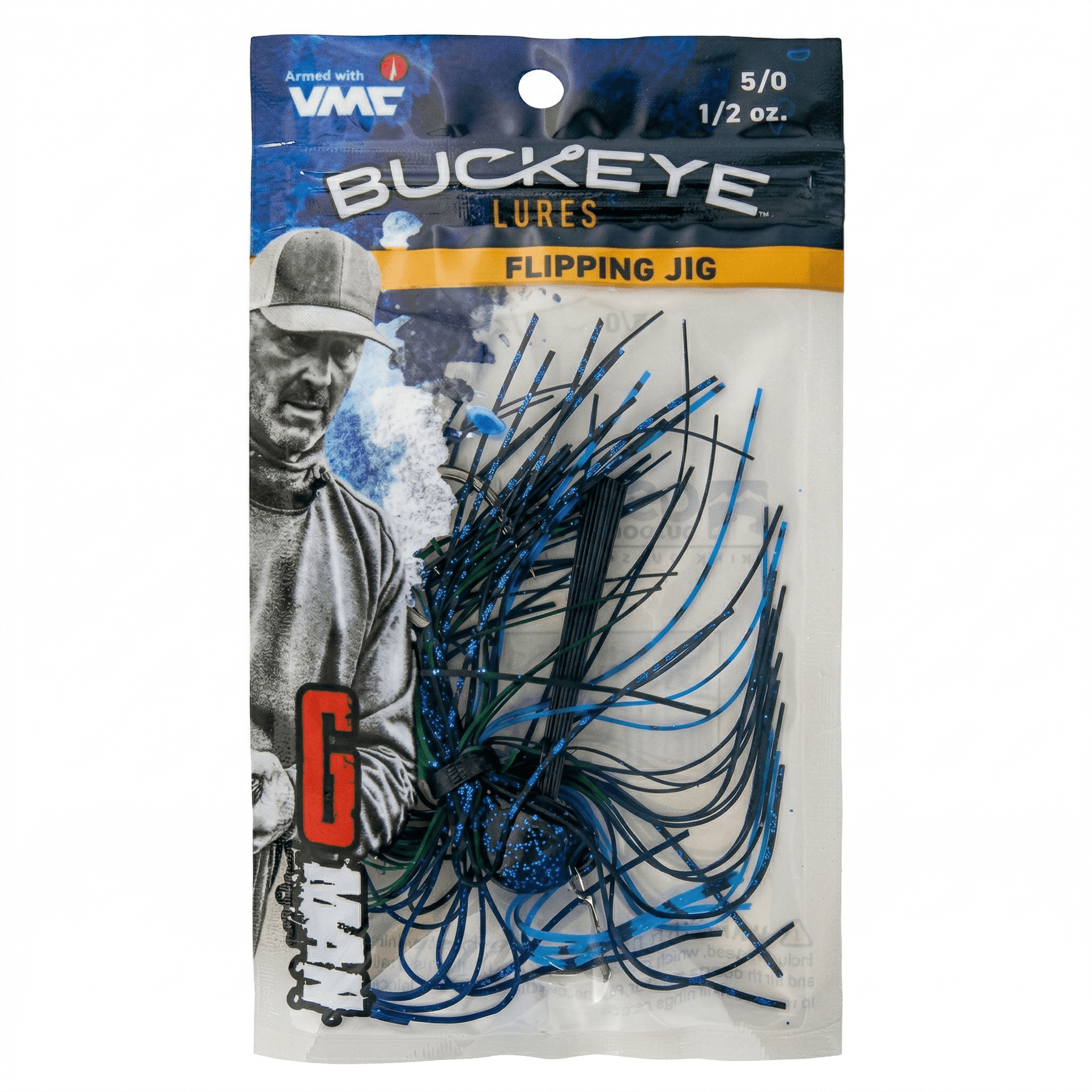 Buckeye Lures G-Man Flipping Jig 3/8 oz. – Black Blue
