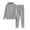 Light Grey, variant on Ladies' Solid Color Hooded Sweatshirt & Pants Set - Lined, Pocket Design for Winter Comfort