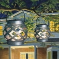 thumbnail image 6 of Outdoor Lanterns, Solar Wind Lanterns,Galvanized Wind Lanterns，Solar Woven Lantern,Stylish Outdoor Decor with Ambient Lighting for Patio, Garden & Yard 1PC, 6 of 9