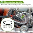 thumbnail image 2 of Unique Bargains 3/8" Fuel Line Kit 3.05ft Vacuum Hose Automotive Fuel Hose with 8 Clamps 1 Set, 2 of 7