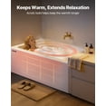 thumbnail image 3 of VEVOR Alcove Bathtub, 48" x 30" Contemporary Alcove Acrylic Bathtub, Soaking Bath Tub with Right Hand Drain and Overflow Hole, Large Rectangular Deep Soak Tub for Bathroom with Integral Flange, White, 3 of 9