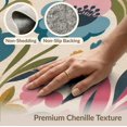 thumbnail image 6 of ODIKA 8'x10' Washable Area Rug Durable, Non-Slip Vibrant Multicolor Floral Design Bold Botanical with Retro Charm for Living Room, Under Sectional, Family, 6 of 7