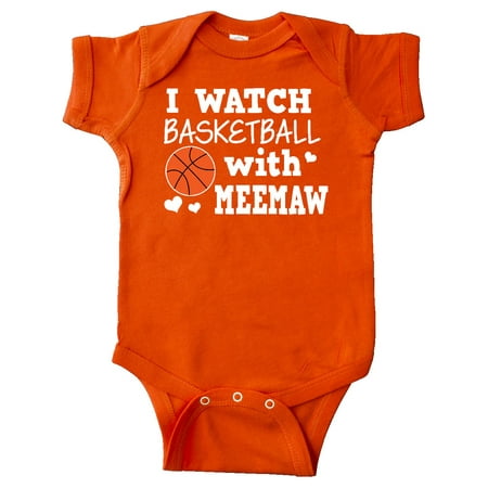 

Inktastic I Watch Basketball with Meemaw Gift Baby Boy Bodysuit