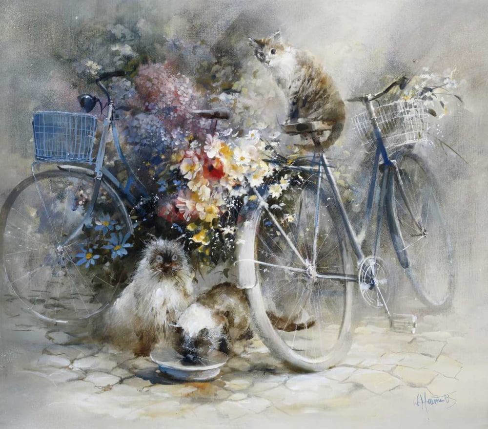Willem Haenraets作 Haenraets, Willem 17x15 White Modern Wood Framed Museum Art Print