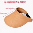 Summer Wide Brim Straw Visor Sun Hat Beach Cap Hats for Large Heads