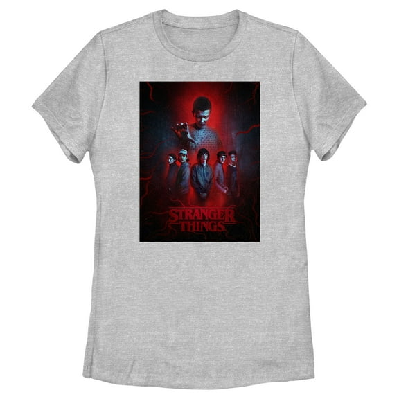 Netflix Women's Stranger Things Powerful Eleven and Gang Graphic T-Shirt