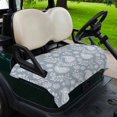 thumbnail image 2 of Golf Cart Seat Covers for 2 Seater,Blue Paisley Microfiber Cart Seat Towel Blanket,Ethnic Vintage Floral Botanical Abstract Absorbent Breathable Non Slip Bench Seats Protector for Golf Course 51"x31", 2 of 9