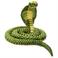 thumbnail image 1 of Simulation Doll Cobra Plush Toy Long Python Doll Rag Doll Zodiac Coiled Snake Fake Snake Props 170cm,1x Snake Doll,Green, 1 of 6