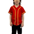 thumbnail image 1 of Lappel Kids Baseball Button Down Jersey League Sports Team Uniforms Size 12 Month to 10 Years Short Sleeve Athletic Sports Tee Shirts Made in USA, 1 of 4