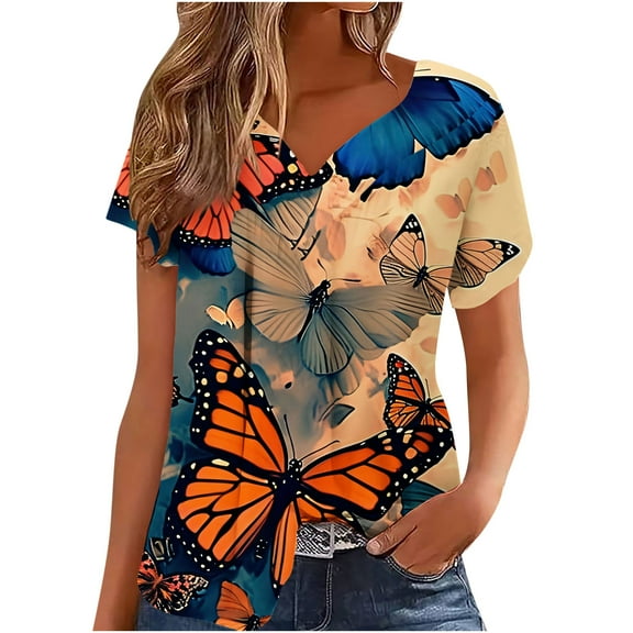 Women Fashion Tops White Womens Shirts Loose Fit Summer Clothes for Young Women 2025 Vacation