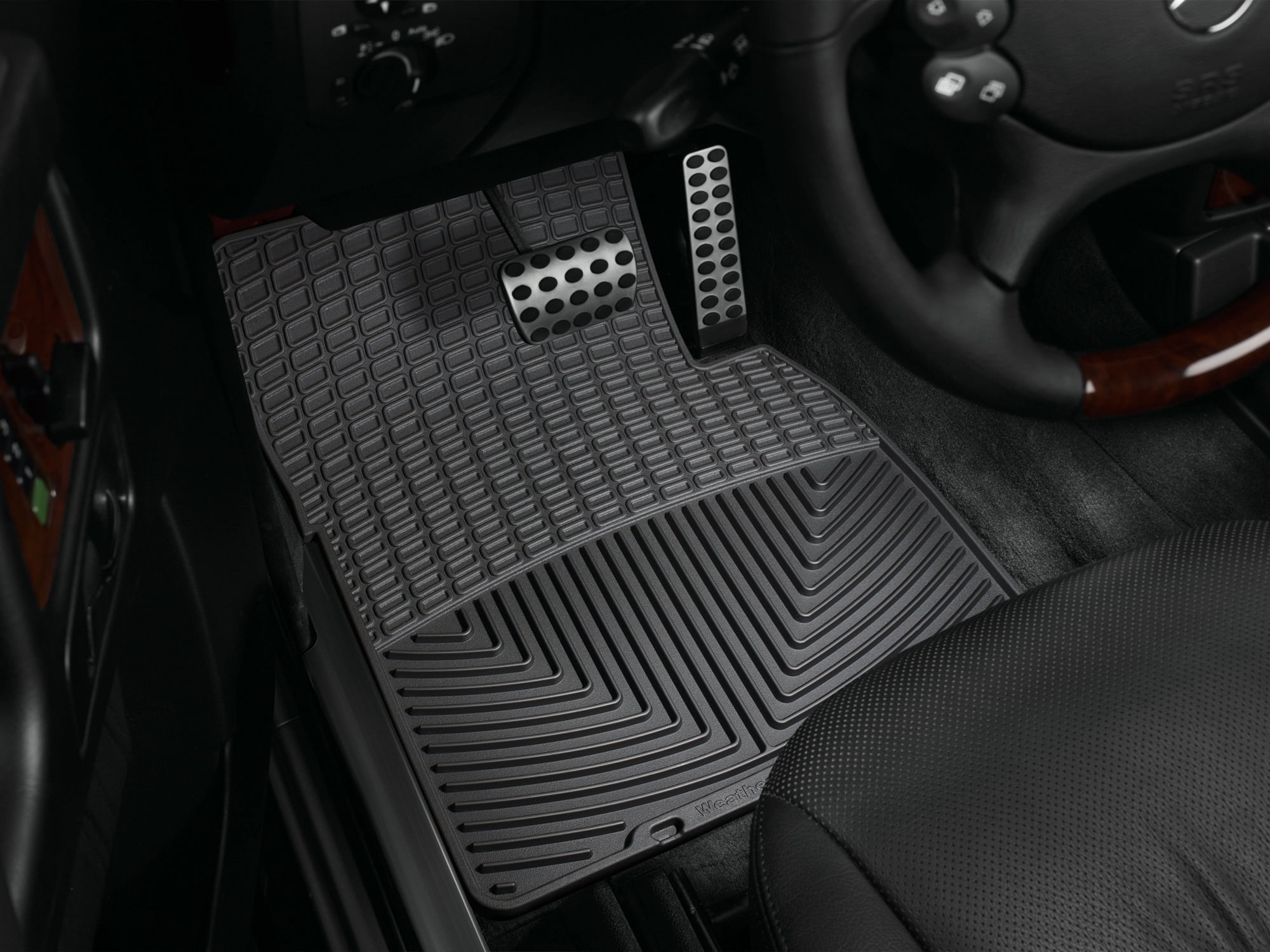 WeatherTech All-Weather Floor Mats compatible with Mercedes G 63 AMG, AMG G 65, AMG G 63, G 55 AMG, G-Class - 1st Row (Driver & Passenger), Black