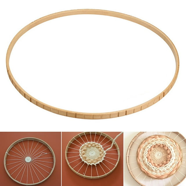 Knitting Loom Wood Weaving DIY Round Loom Knit Loom for Wall Hanging Decor