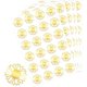 thumbnail image 1 of 504 pegatinas autoadhesivas de girasol para sobres con flores en relieve, con lámina dorada y sellos florales., 1 of 9