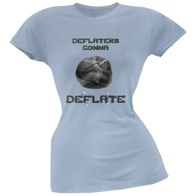 Deflaters gonna Deflate T-Shirt Bleu Clair Doux pour Juniors