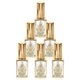 thumbnail image 1 of Decorative Bottle Glass Perfume Containers Refillable Travel Friendly 7x2.5CM Golden 5Pcs, 1 of 2