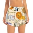 thumbnail image 4 of Lsque Animals Printed Women's Running Shorts with Liner Pockets,Elastic Quick Dry Workout Athletic Gym Yoga Shorts,Womens High Waist Shorts-Small, 4 of 9