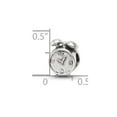 thumbnail image 2 of 925 Sterling Silver Oxidized Reflections SimStars Alarm Clock Bead Charm 10x7.27mm Wide Pendant Necklace for Women, 2 of 2