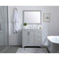thumbnail image 6 of 36 inch Single Bathroom Vanity in Grey with Backsplash, 6 of 8