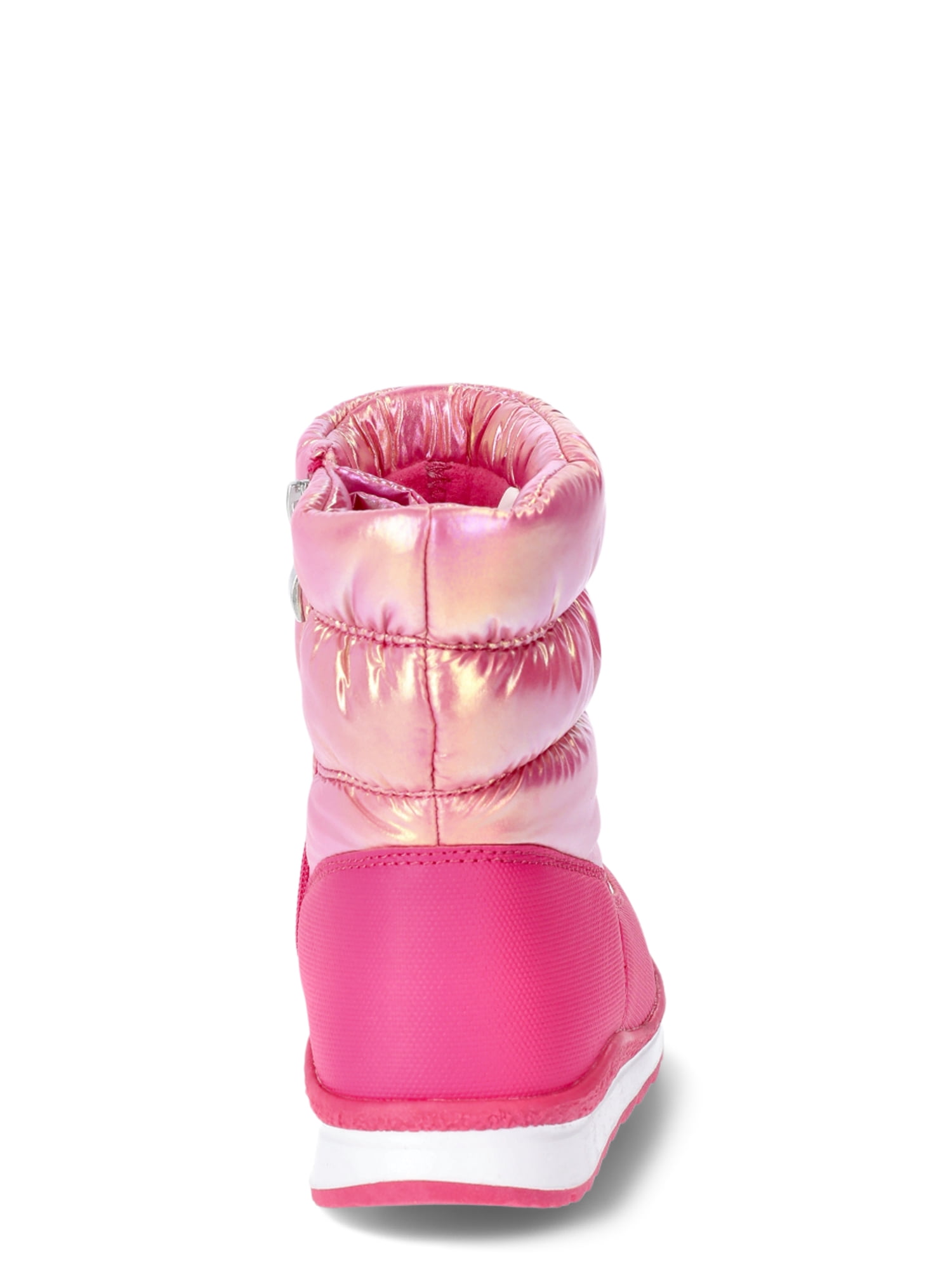 Wonder Nation Girls Iridiscent Winter Sneaker Boot