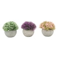 thumbnail image 4 of Juego de 3 Miniplantas Artificiales Nikou en Maceta de Plástico Verde, 4 of 15
