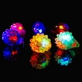 thumbnail image 2 of 12 Pcs Party Stars Flashing LED Bumpy Jelly Ring Light-Up Toys, 2 of 7