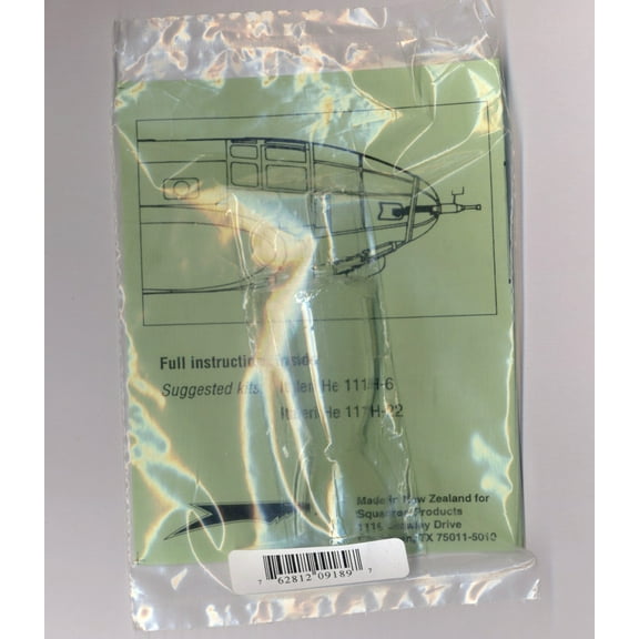 He 111 H Late Version Vacuform Canopy for Italeri (1/72 model kit accessory)