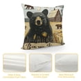 thumbnail image 4 of Cushion Cover ,Woodland Wildlife Bear Pillow Cover for Kids Boys Men Teens,Adventure Camping Cabin Lodge Decorative Pillow Cover,Patchwork Brown Buffalo Plaid Throw Pillow Cover, 4 of 5